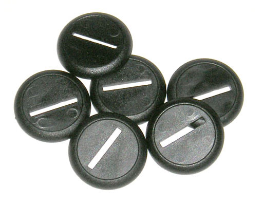 30mm Slotted Miniature Bases x 6